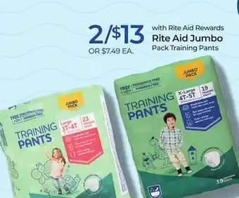 Rite Aid Rite aid jumbo pack training pants offer