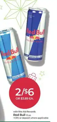 Rite Aid Red bull offer