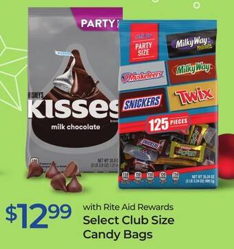 Rite Aid Select club size candy bags offer