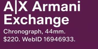 Macy's A|x armani exchange offer