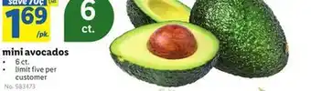 Lidl Mini avocados offer