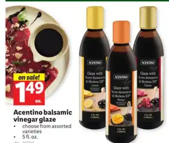 Lidl Acentino balsamic vinegar glaze offer