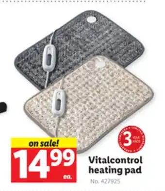 Lidl Vitalcontrol heating pad offer