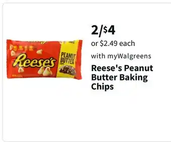 Walgreens Reese's peanut butter baking chips offer