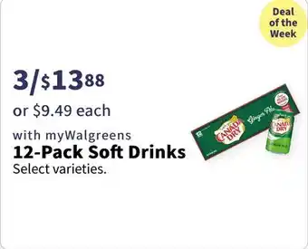 Walgreens 12-pack soft drinks offer