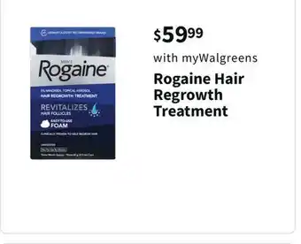 Walgreens Rogaine hair regrowth treatment offer