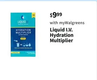 Walgreens Liquid i.v. hydration multiplier offer