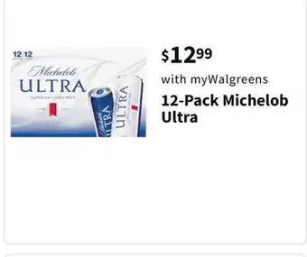 Walgreens 12-pack michelob ultra offer
