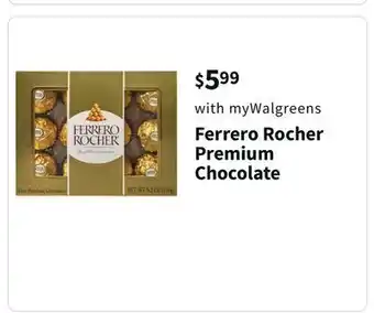 Walgreens Ferrero rocher premium chocolate offer