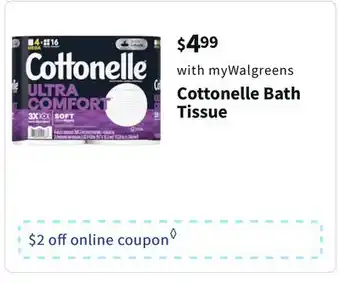 Walgreens Cottonelle bath tissue offer