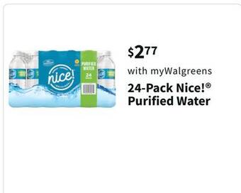 Walgreens 24-pack nice! purified water offer