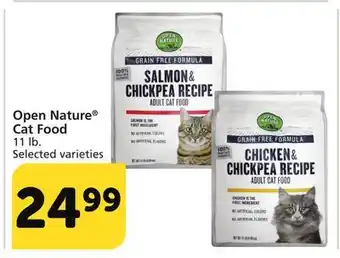 Albertsons Open nature cat food offer