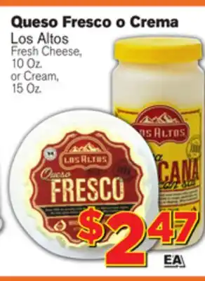 El Super Fresh Fresh cheese,10 oz. or cream,15 oz offer