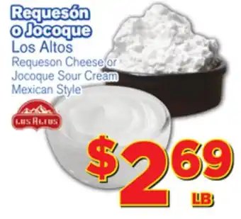 El Super Fresh Los altos requeson cheese requeson cheese jocoque sour cream offer