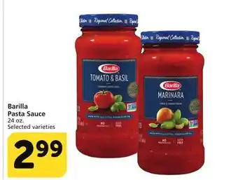 Albertsons Barilla pasta sauce offer