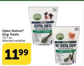 Albertsons Open nature dog treats offer