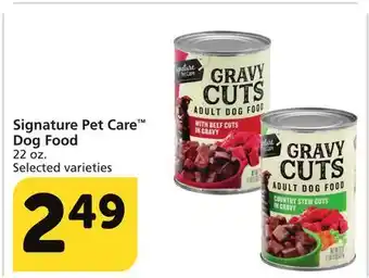 Albertsons Signature pet care dog food offer