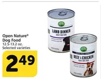 Albertsons Open nature dog food offer