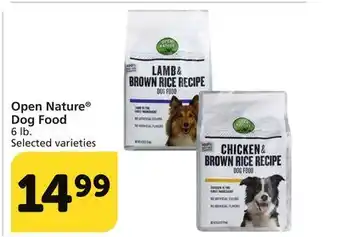 Albertsons Open nature dog food offer