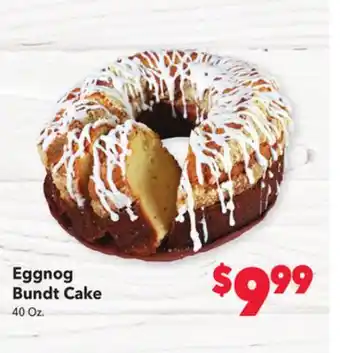 Vallarta Supermarkets Eggnog bundt cake offer