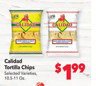 Vallarta Supermarkets Calidad tortilla chips offer