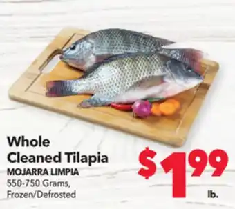 Vallarta Supermarkets Whole cleaned tilapia/mojarra limpia offer