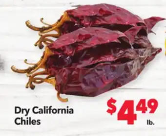 Vallarta Supermarkets Dry california chiles offer