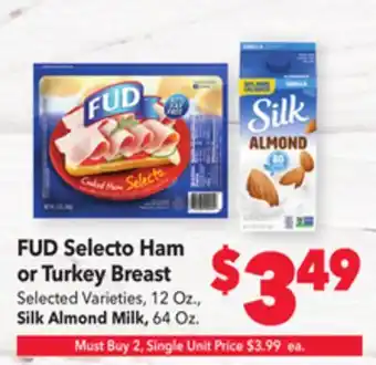 Vallarta Supermarkets Fud selecto ham or turkey breast offer