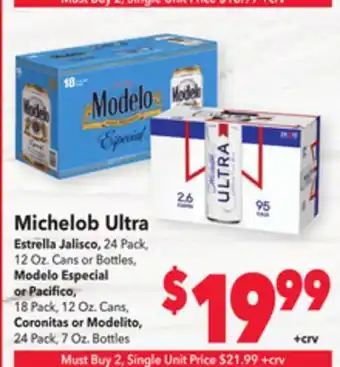 Vallarta Supermarkets Michelob ultra offer