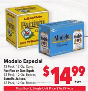 Vallarta Supermarkets Modelo especial offer