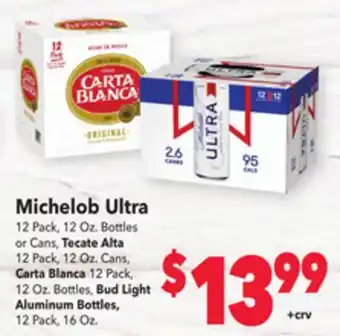 Vallarta Supermarkets Michelob ultra offer
