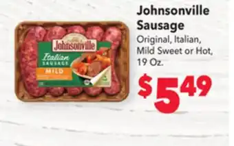 Vallarta Supermarkets Johnsonville sausage offer
