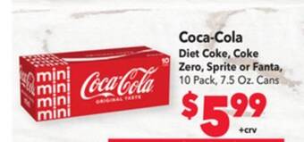 Vallarta Supermarkets Coca-cola diet coke, coke zero, sprite or fanta offer