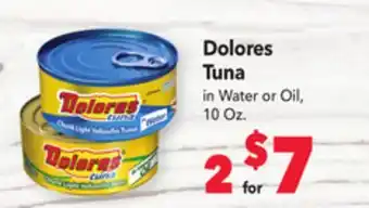 Vallarta Supermarkets Dolores tuna offer
