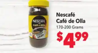 Vallarta Supermarkets Nescafé café de olla offer