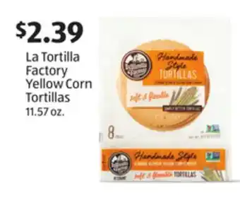 Aldi La tortilla factory yellow corn tortillas offer
