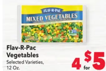 Vallarta Supermarkets Flav-r-pac vegetables offer