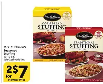 Vons Mrs. cubbison's seasoned stuffing offer