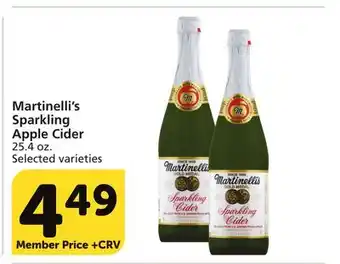 Vons Martinelli's sparkling apple cider offer