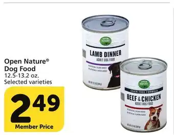 Vons Open nature dog food offer