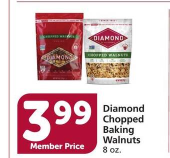 Vons Diamond chopped baking walnuts offer