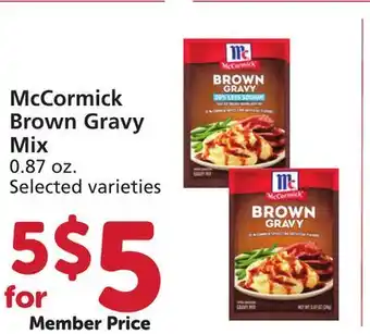 Vons Mccormick brown gravy mix offer