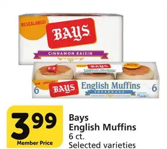 Vons Bays english muffins offer