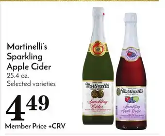 Pavilions Martinelli's sparkling apple cider offer