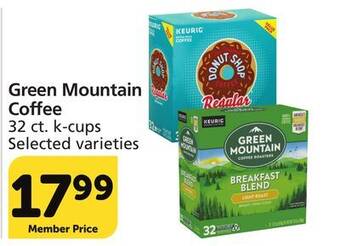 Vons Green mountain coffee offer