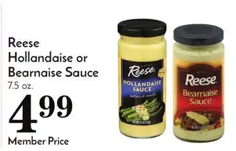 Pavilions Reese hollandaise or bearnaise sauce offer