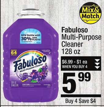 Super King Markets Fabuloso multi-purpose cleaner offer