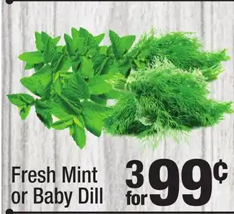 Super King Markets Fresh mint or baby dill offer