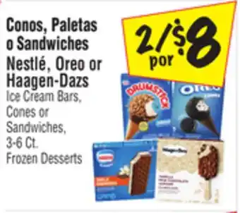 El Super Nestlé, oreo or haagen-dazs ice cream bars, cones or sandwiches offer