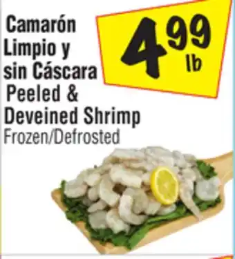 El Super Peeled & deveined shrimp offer